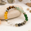 Money magnet bracelet with stones