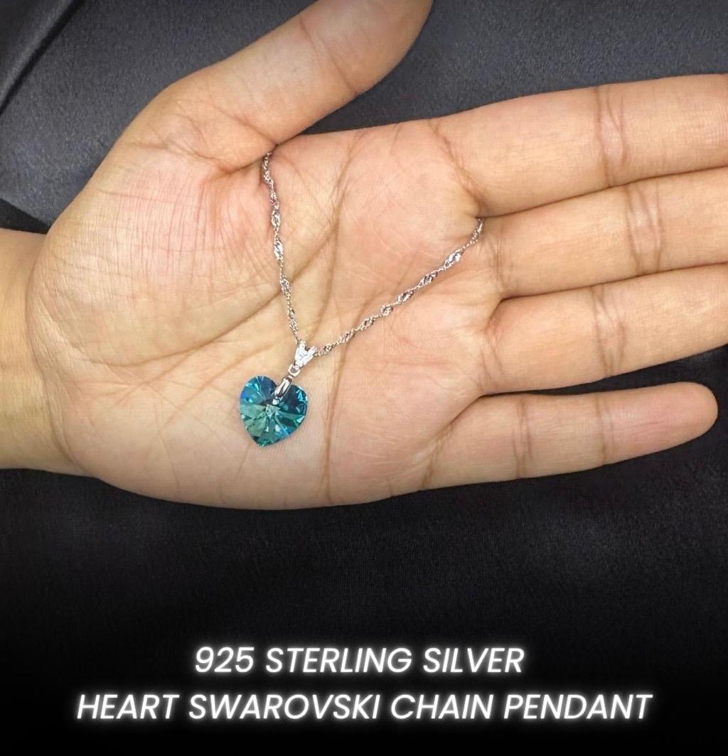 Sterling silver heart pendant