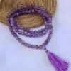 Amethyst Crystal Jap Mala (108+1 beads)