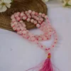 Rose Quartz Crystal Stone Jap Mala (108+1 beads)