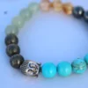 Money magnet bracelet with stones